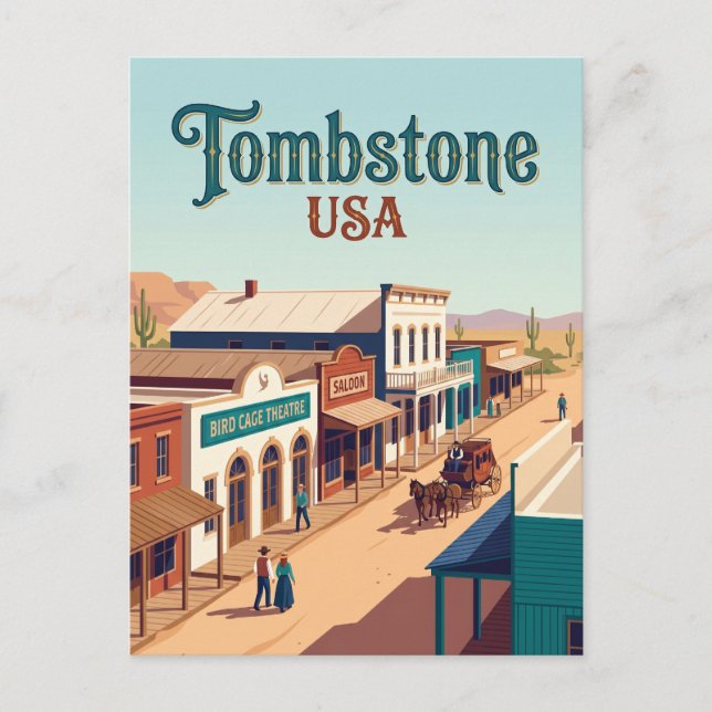 Tombstone USA Postkarte (Vorderseite)