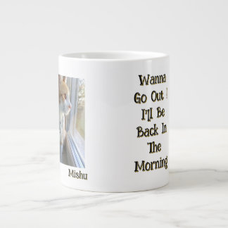 Tomcat, Foto und Name - benutzerdefinierbarer, lus Jumbo-Tasse