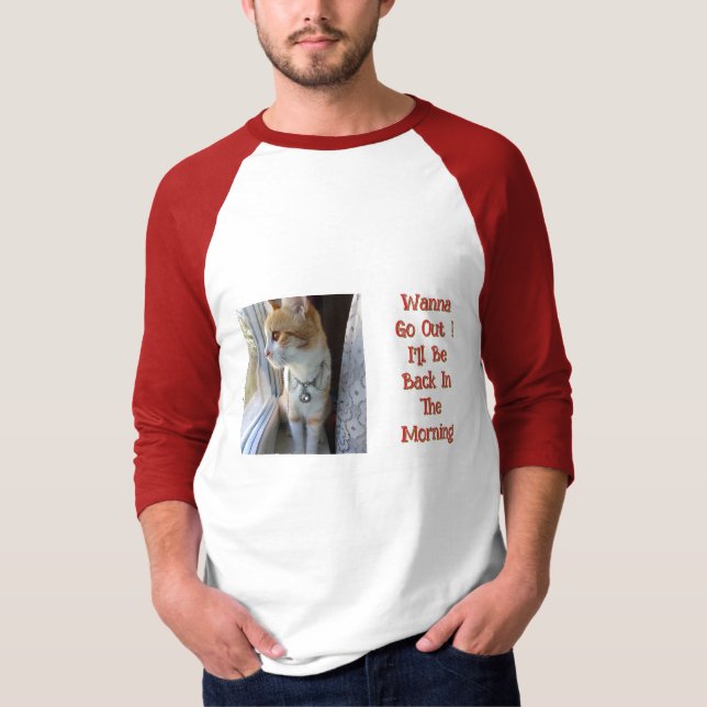 Tomcat, Foto und Text anpassbar, komisch, T-Shirt (Vorderseite)