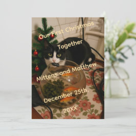 Tomcat-Foto-Weihnachtsfeier-Lustige Einladung