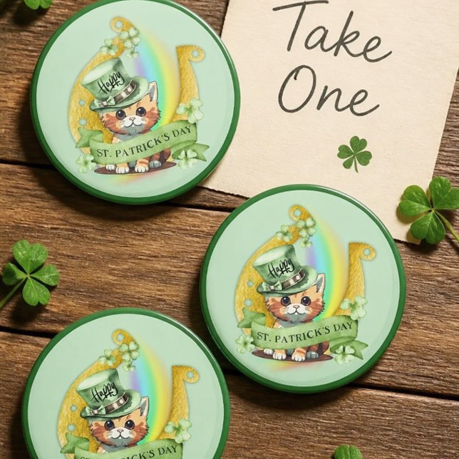 Tomcat Happy St. Patrick's Day Magnet (Von Creator hochgeladen)