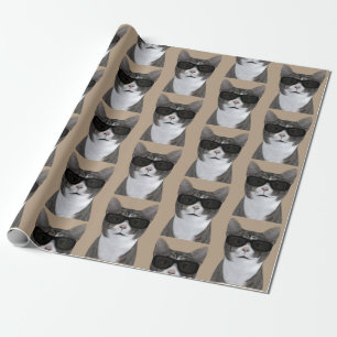 Tomcat sieht mit Sonnenbrille so cool aus Geschenkpapier
