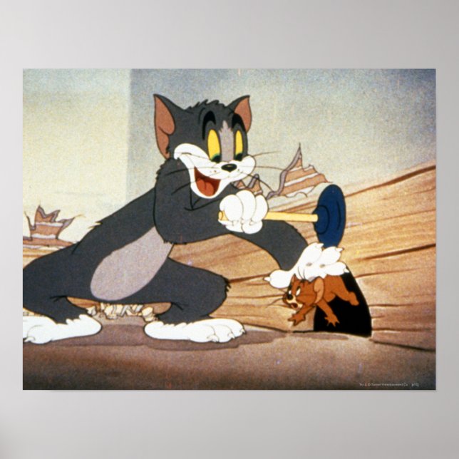 Tome und Jerry Plunger Poster (Vorne)