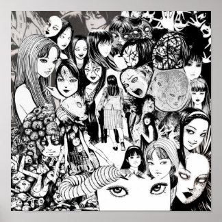 Tomie Collage Poster