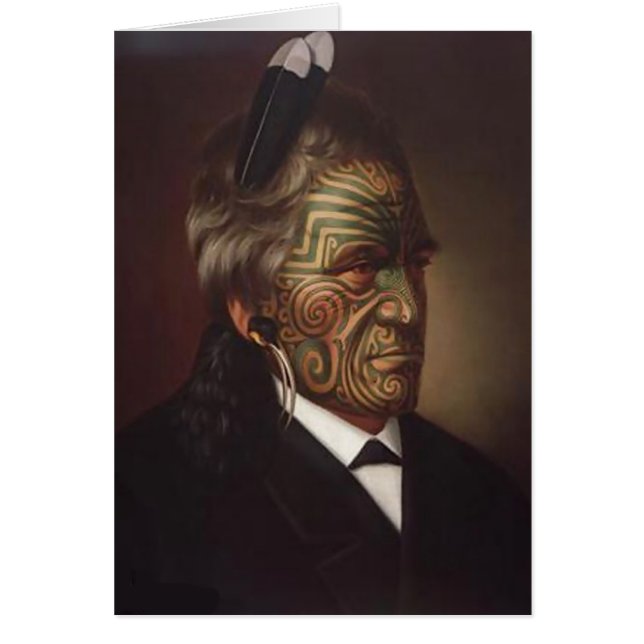 "Tomika Te Mutu" - Gottfried Lindauer Karte (Vorne)