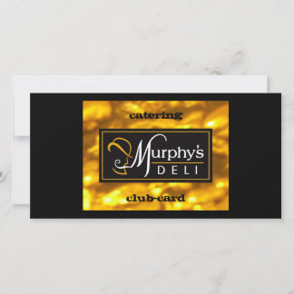 Tommodex 2012 Murphy's deli Catering Clubkarte