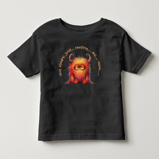 Tommy: Das NO Nickerchen Monster Kleinkind T-shirt (Vorderseite)