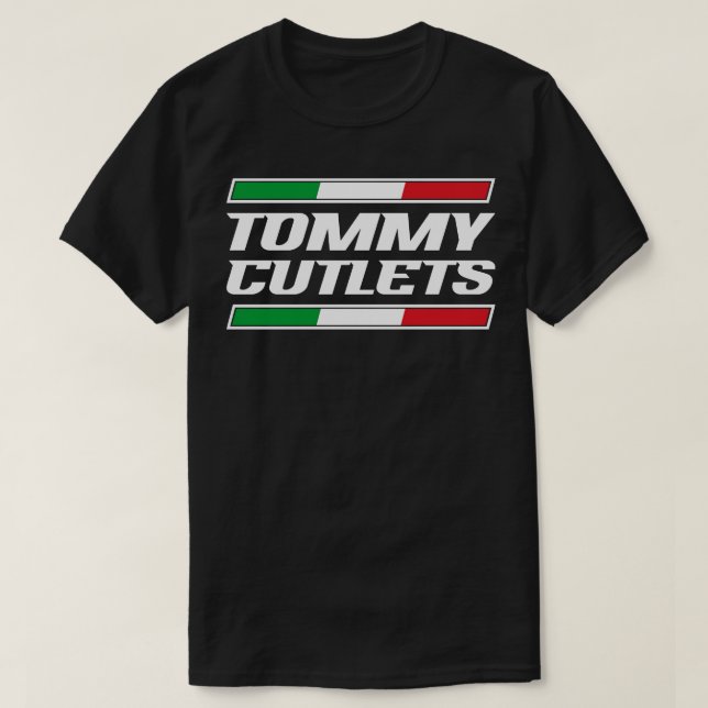 Tommy DeVito bekannt als Tommy Cutlets v14 T-Shirt (Design vorne)