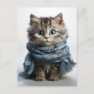 Tommy, die fließendste Tabby-Katze Postkarte