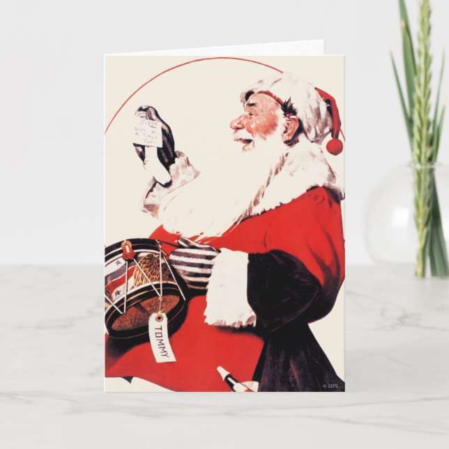 Tommy Drum Feiertagskarte (Vorderseite)