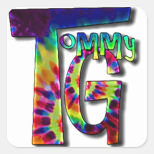Tommy G Stickers! Quadratischer Aufkleber