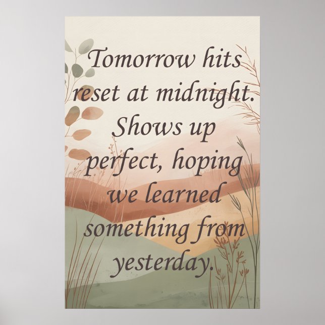 Tomorrows Poster (Vorne)