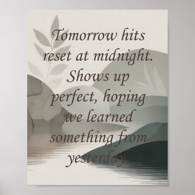 Tomorrows  poster (Vorne)