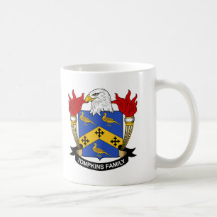 Tompkins Familienwappen Kaffeetasse