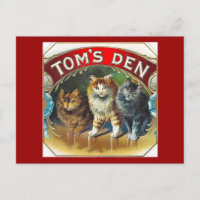 Toms Den Vintagen Zigarrenschild