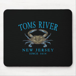 Toms River Nj Blaue Scherenkrabbe Seit 1614 Cyan-S Mousepad