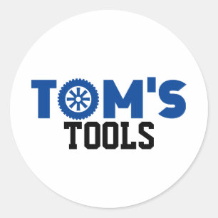 Toms Werkzeuge Runder Aufkleber