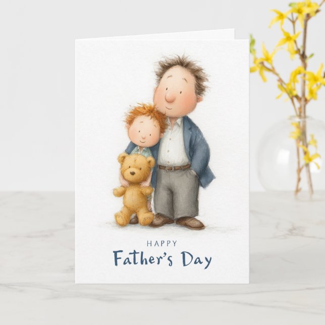 Ton amour m’a façonné la carte de fête du Père (Fleur jaune)