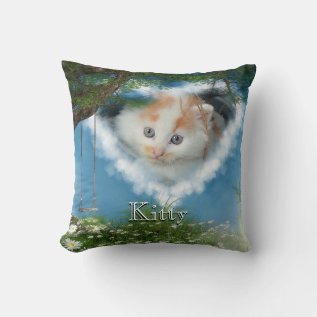 Ton chat photo dans le Coussin commémoratif des an (Recto)