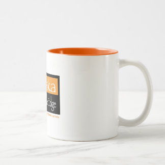 Ton der Orange 2 11 Unze-Tasse Zweifarbige Tasse