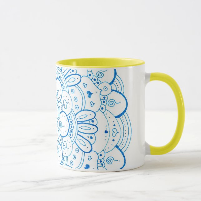 Ton deux de la tasse 1 de mandala (Droite)