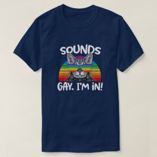 Ton-Homosexuelles bin ich im lustigen Retro T-Shirt
