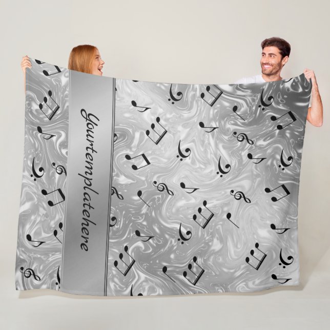 Ton, Metall, Musik, Musik, Zeichen, Note, Form, Fleecedecke (Beispiel)