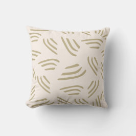 Ton neutre avec Flèche Abstrait oreiller à lancer