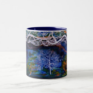 TON-SCHALE DES LA-SYLPHIDE ZWEI ZWEIFARBIGE TASSE