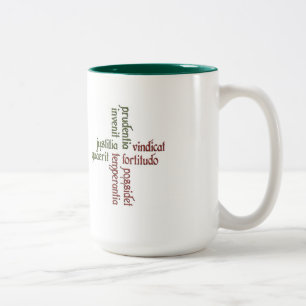 Ton-Tasse der Kardinals-Vorzüge 2 Zweifarbige Tasse