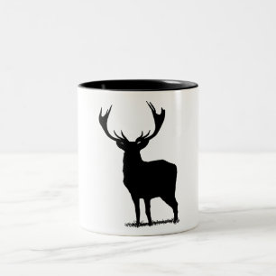 Ton-Tasse des Hirsch-zwei Zweifarbige Tasse