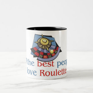 Ton-Tasse des Roulette-Liebhabers zwei Zweifarbige Tasse