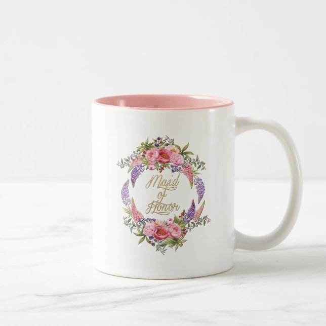 Ton-Tasse des Trauzeugin-goldene Zweifarbige Tasse (Rechts)