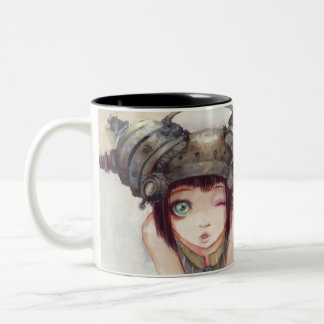 Ton-Tasse des Wink-zwei Zweifarbige Tasse