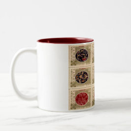 Ton-Tasse Pysanka Ukrainer-Osterei-zwei Zweifarbige Tasse
