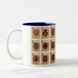Ton-Tasse Pysanka Ukrainer-Ostern Egg2 zwei Zweifarbige Tasse