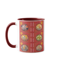 Ton-Tasse Pysanka Ukrainer-Ostern Egg3 zwei