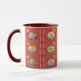 Ton-Tasse Pysanka Ukrainer-Ostern Egg3 zwei Tasse