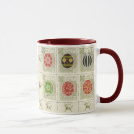 Ton-Tasse Pysanka Ukrainer-Ostern Eggs5 zwei Tasse