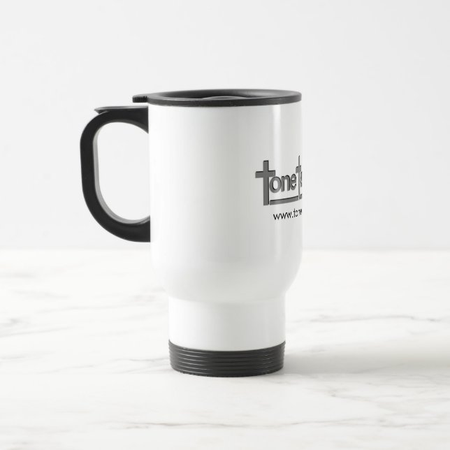 Ton-Tempel-Logo-Tasse Reisebecher (Links)
