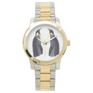 Ton-Uhr der Kaiser-Pinguin-zwei Armbanduhr