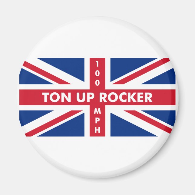 Ton Up Rocker Magnet (Vorne)