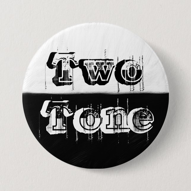 Ton zwei - Schwarzweiss Button (Vorderseite)