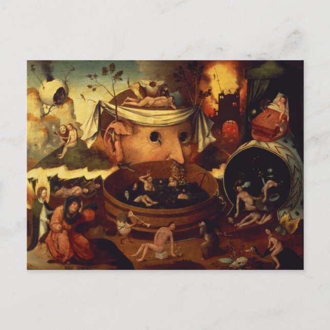 Tondals Vision durch Hieronymous Bosch Postkarte (Vorderseite)