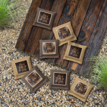 Tone de bois rustique Monogramme Lac Cornouailles 