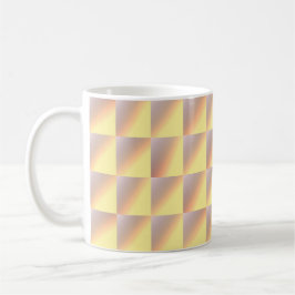 Tone-on-tone squares. kaffeetasse