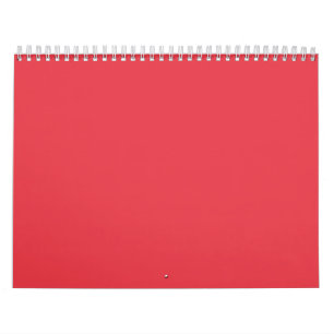 Tone Tomato Red Desk Calendar - Anpassbar Kalender