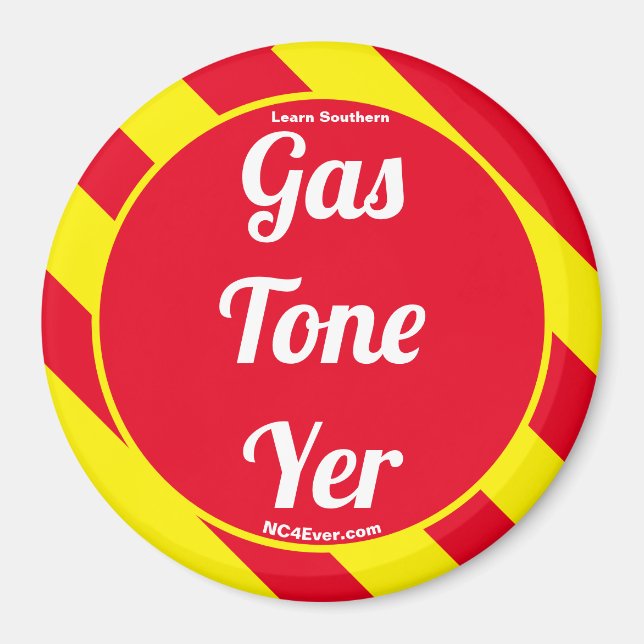 Tone Yer Rot/Gelb Magnet (Vorne)