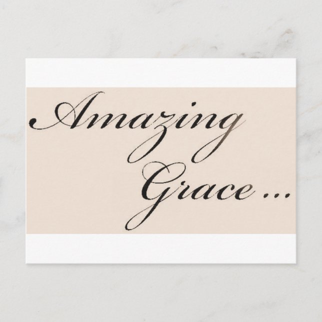 Toneamazinggrace Postkarte (Vorderseite)
