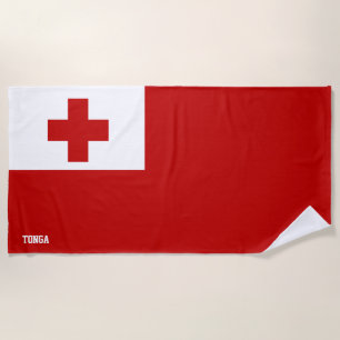 Tonga Flag Splendid Patriotic Strandtuch